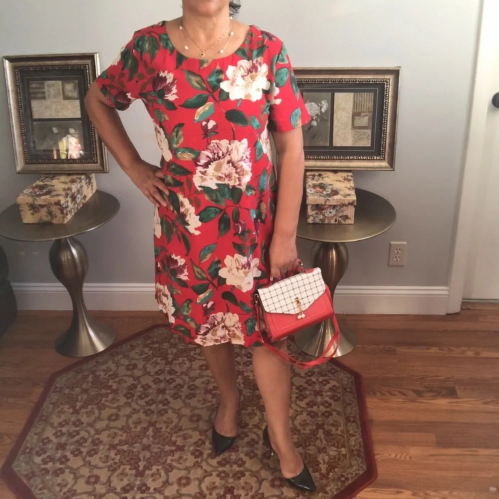 NWOT  Cotton MIDI Dress loose and breathable Linen - Picture 12 of 16